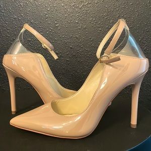 Jessica Simpson Nude/ Clear Heel!